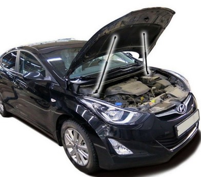 Упоры капота для Hyundai Elantra (2011-2016) «АвтоУПОР» UHYELA011