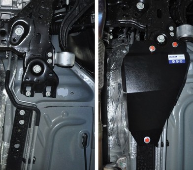 Защита трубок кондиционера для Ford Explorer (2011-2014) «Rival» 111.1835.1