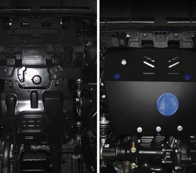 Защита радиатора часть 1 для Lexus GX 460 (2013-н.в.) «Rival» 111.9516.1