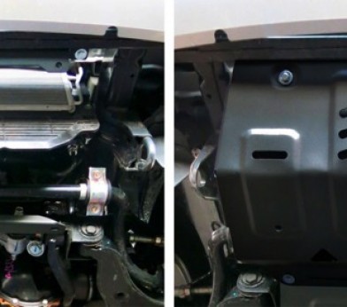 Защита радиатора для Mitsubishi Pajero Sport (2016-н.в.) «Rival» 111.4046.1