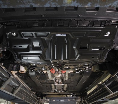 Защита картера и КПП для Volkswagen Polo (2010-2015) «Rival» 111.5842.1