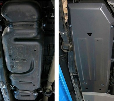 Защита топливного бака для Ford Ranger (2012-2015) «Rival» 333.1845.1.6