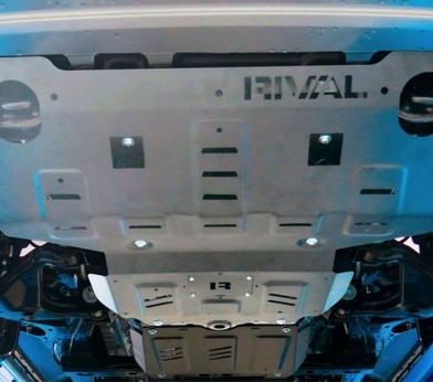 Защита радиатора и картера для Toyota Hilux (2015-н.в.) «Rival» 333.5710.1.6