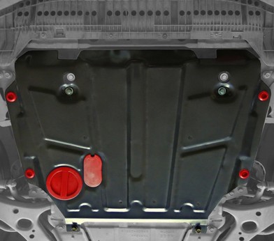Защита картера и КПП увеличенная Toyota Auris (2007-2013) «Автоброня» 111.05773.1