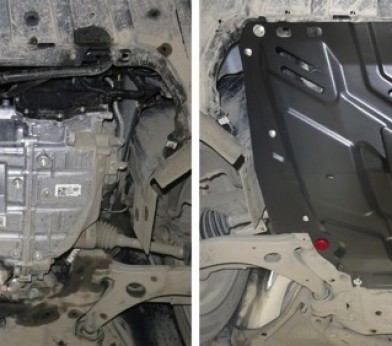 Защита картера и КПП Ford Grand C-Max (2010-2015) «Автоброня» 111.01850.1