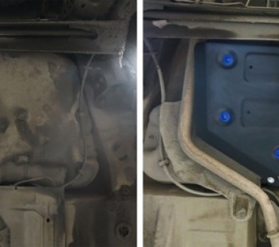 Защита топливного бака Renault Duster (2011-2015) «Автоброня» 111.04720.1