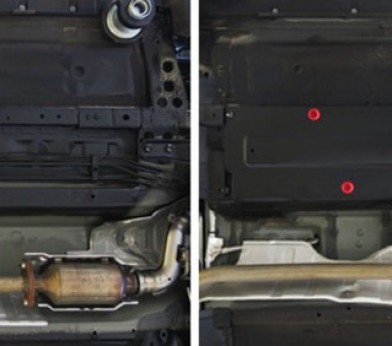 Защита топливных трубок Nissan X-Trail (2015-н.в.) «Автоброня» 111.04161.1