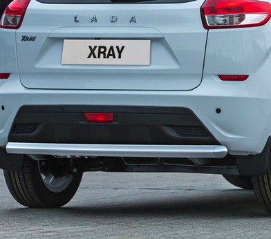 Защита заднего бампера d57 для Lada XRay (2015-) «Rival» R.6003.006
