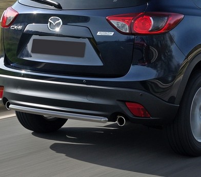 Защита заднего бампера d42 для Mazda CX-5 (2011-2015-2017) «Rival» R.3803.011