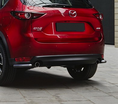Защита заднего бампера d42 уголки для Mazda CX-5 (2017-) «Rival» R.3804.004
