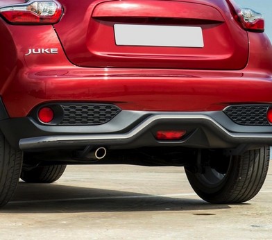 Защита заднего бампера d57 волна для Nissan Juke (2014-) FWD «Rival»