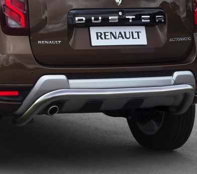 Защита заднего бампера d57 скоба для Renault Duster (2015-) «Rival» R.4703.010