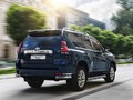 Защита заднего бампера d76+d42 уголки для Toyota Land Cruiser 150 Prado (2017-) «Rival»