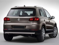 Защита заднего бампера d57 для Volkswagen Tiguan (2011-2017) «Rival»