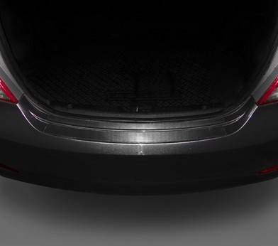 Накладка на задний бампер для Hyundai Solaris (2015-2016) седан «Rival» NB.S.2301.1
