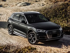 Порог-площадка «Premium» для Audi Q5 (2017-) «Rival»