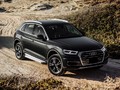Порог-площадка «Silver» для Audi Q5 (2017-) «Rival»
