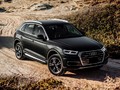 Порог-площадка «Black» для Audi Q5 (2017-) «Rival»