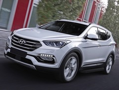Порог-площадка «Premium-Black» для Hyundai Santa Fe (2012-2016-) «Rival»