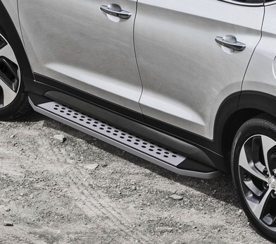 Порог-площадка «Bmw-Style овалы» для Hyundai Tucson (2015-) «Rival» B173AL.2309.1