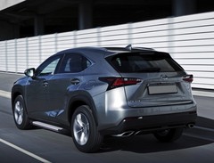 Порог-площадка «Silver» для Lexus NX (2014-2017) «Rival»