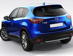 Порог-площадка «Premium-Black» для Mazda CX-5 (2011-2015-2017) «Rival»