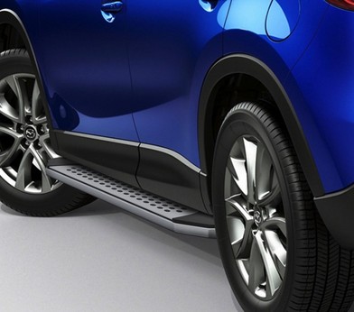 Порог-площадка «Bmw-Style овалы» для Mazda CX-5 (2011-2015-2017) «Rival» B173AL.3801.3