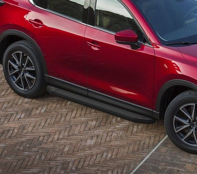 Порог-площадка «Premium-Black» для Mazda CX-5 (2017-) «Rival» A173ALB.3802.1