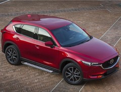 Порог-площадка «Bmw-Style овалы» для Mazda CX-5 (2017-) «Rival»