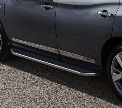 Порог-площадка «Premium» для Nissan Pathfinder (2014-2017) «Rival» A193ALP.4107.1