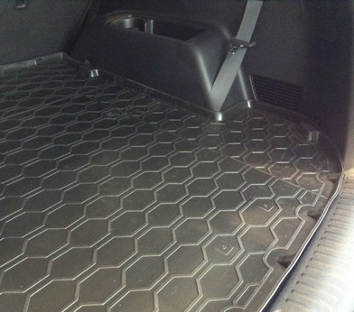 Коврик багажника для Kia Sorento Prime (2015-н.в.) внедорожник 5-дв. 7 мест, сложенный 3 ряд «Rival» 12804004