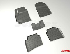 Резиновые коврики в салон «стандарт» для Hyundai Solaris II (2017-н.в.) «Seintex»