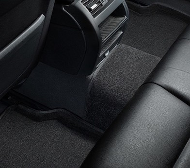Коврики салона 3D Audi A4 B9 (2015-н.в.) черные «Seintex» 87329