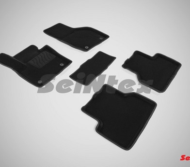 Коврики салона 3D Audi Q3 (2011-н.в.) черные «Seintex» 86288