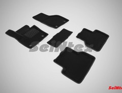 Коврики салона 3D Audi Q3 (2011-н.в.) черные «Seintex»