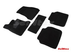 Коврики салона 3D BMW 7 Series G12 (2015-н.в.) черные «Seintex»