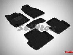 Коврики салона 3D Ford Ecosport (2014-2017) черные «Seintex»