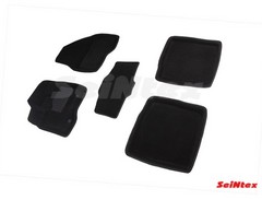 Коврики салона 3D Ford Explorer V (2011-2015) черные «Seintex»