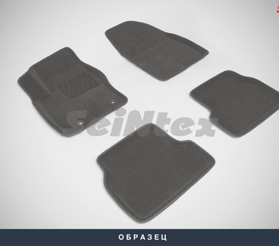 Коврики салона 3D Honda Accord IX (2013-н.в.) серые «Seintex»