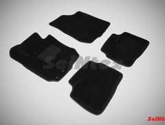 Коврики салона 3D Hyundai i30 (2007-2012) черные «Seintex»