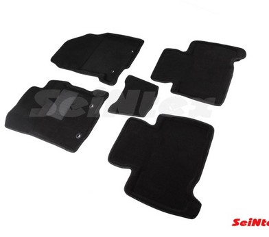 Коврики салона 3D Lexus NX (2014-н.в.) черные «Seintex» 87423