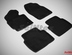 Коврики салона 3D Mazda CX-5 (2011-2017) черные «Seintex»