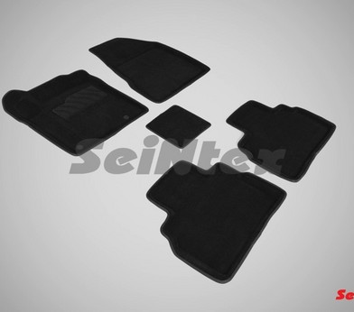 Коврики салона 3D Nissan Murano (2016-н.в.) черные «Seintex» 87633