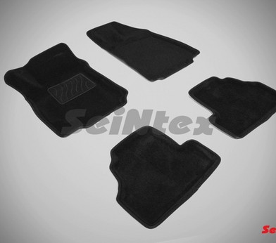 Коврики салона 3D Opel Mokka (2012-н.в.) черные «Seintex» 84963