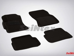 Коврики салона 3D Subaru Forester III (2008-2013) черные «Seintex»