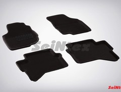Коврики салона 3D Toyota Hilux VII (2011-2015) черные «Seintex»