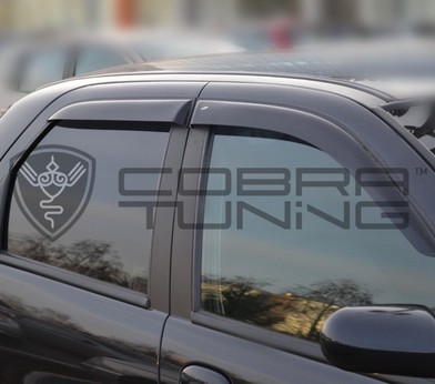 Дефлекторы боковых окон для Audi Q7 5d 2015 «Cobra Tuning» A12915