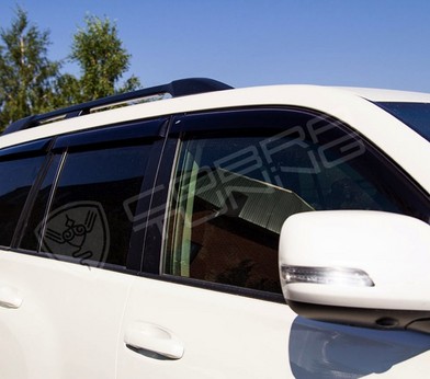 Дефлекторы боковых окон для Toyota Land Cruiser Prado 150 3d 2009-2014;2014 «Cobra Tuning» T27609